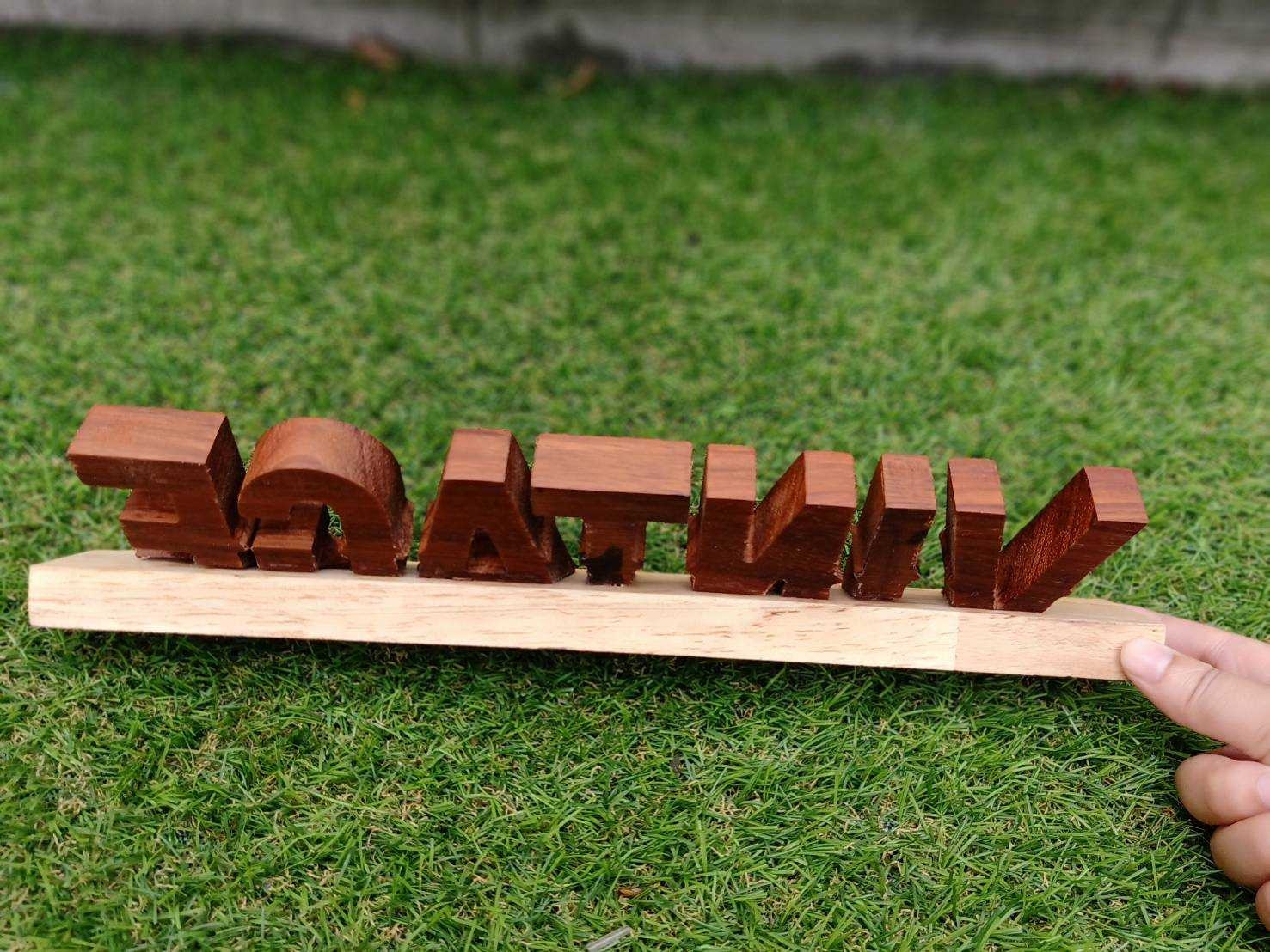 ป้ายอักษรไม้ไดคัท ป้ายวินเทจ