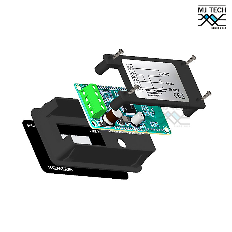 KEWEISI DIGITAL VOLTMETER AC POWER MONITOR เครื่องวัดอุณหภูมิแรงดันไฟฟ้าหน้าจอ LCD รุ่น KWS-AC300