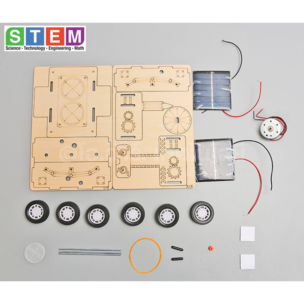 T-M189 ชุดประกอบไม้ รถสำรวจ พลังงานแสงอาทิตย์ Solar Mars Exploration Rover Wooden Kit STEM Education ของเล่นเสริมทักษะ เสริมพัฒนาการ ชุดเรียนรู้ ชุดทดลอง รถ โซล่าเซลล์