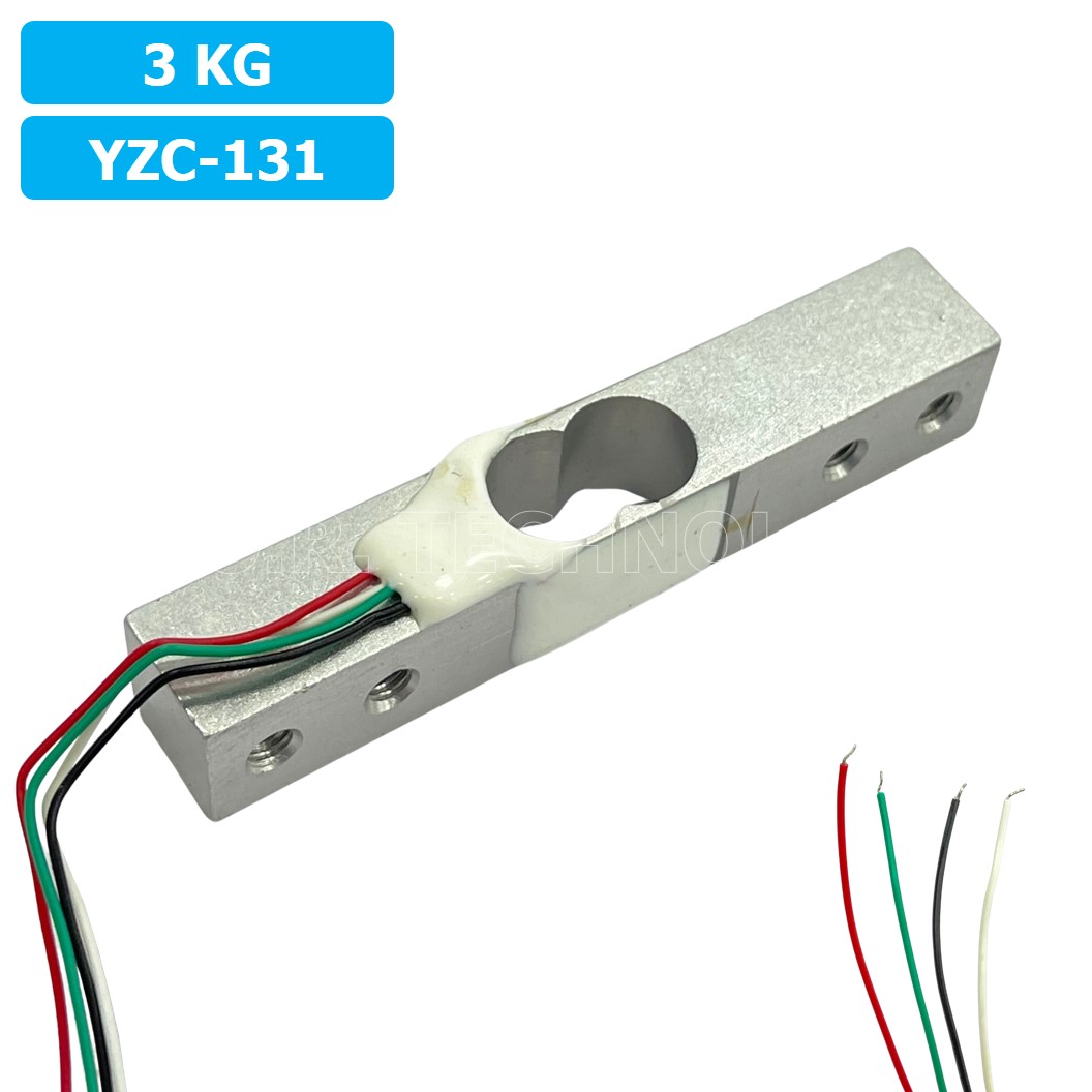 (1ชิ้น) AB093 เซนเซอร์ชั่งน้ำหนัก โหลดเซลล์ Weighing Load Cell Sensor 3Kg for Electronic Kitchen Scale YZC-131 With Wires Weight sensor