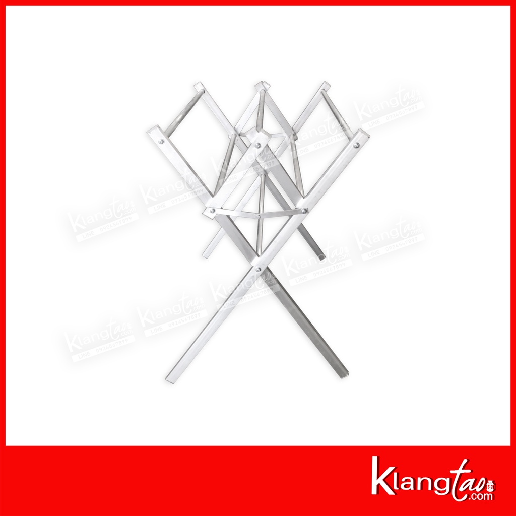 ราวตากผ้าพับได้ รุ่น R60-No.1 ยาว 45 cm. ราวแขวนผ้า ราวตากผ้า ขนาดเล็ก ราว 6 เส้น