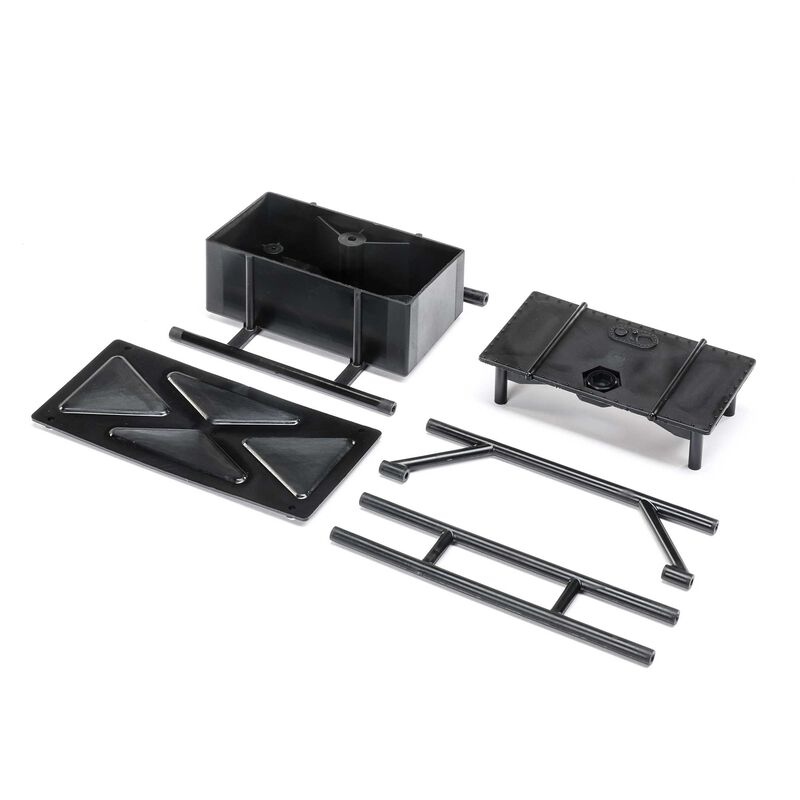 LOS230128 Fuel Cell & Cage Support: 1/10 Baja Rey 2.0