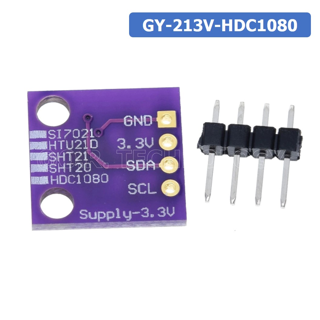 (1ชิ้น) XQ925 โมดูลวัดอุณภูมิและความชื้น เซนเซอร์วัดอุณภูมิและความชื้น GY-213V-HDC1080 high precision temperature and humidity sensor