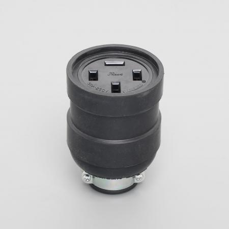 R544 AMERICAN DENKI 3-Pole 4-Wire Grounding 50A 250V Connector Body (Rubber Housing)