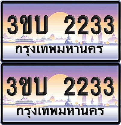 ทะเบียน PAITABIEN 2233 – เลขประมูล 3ขบ 2233 (6)