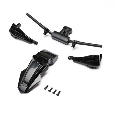LOS-2281 Fender, Handguards & Handle Bars, Black: PM-SM/MX