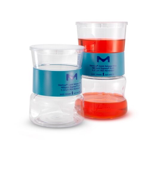 S2GPU02RE Stericup Quick Release-GP Sterile Vacuum Filtration System 250 mL process volume, 0.22 µm pore size