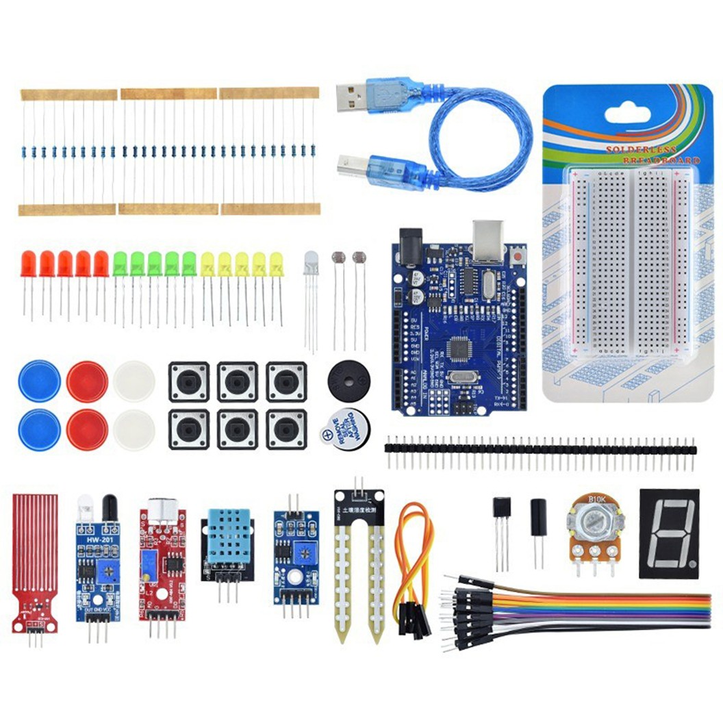 CAE-002 ชุดเรียนรู้ Arduino UNO R3 SMD Chip Learning Project Starter Kit ชุดเล็ก ชุดเริ่มต้นเรียนรู้อาร์ดูโน่