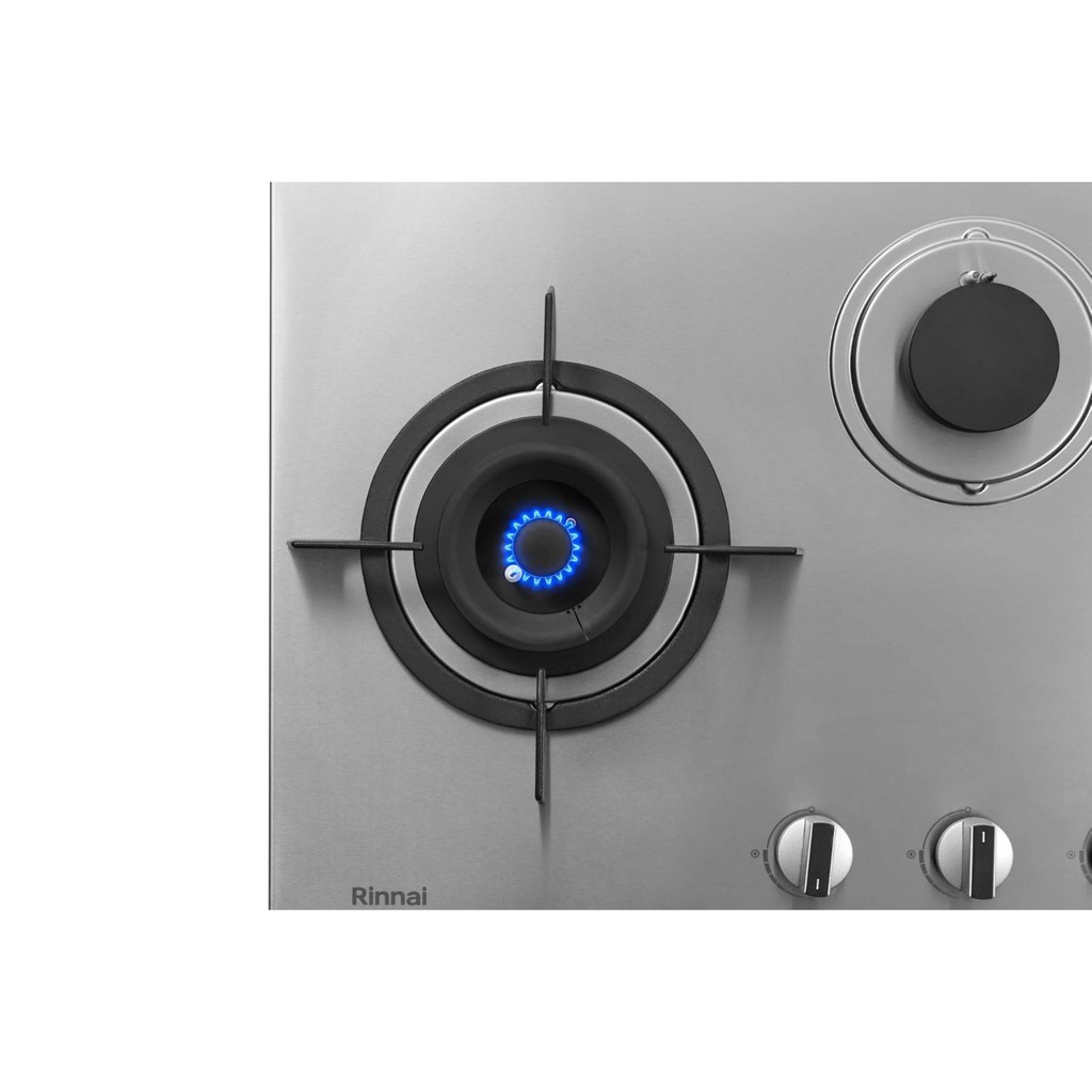 Rinnai เตาฝัง 3 หัวเตา สแตนเลส รุ่น RB-38HS ระบบเซฟตี้ รุ่นใหม่มาแทน รุ่น RB-713N-S (เลือกหัวปรับได้)