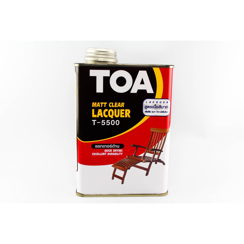 แลคเกอร์เงา-ด้าน 1/4 กล.,1 กล. TOA Matt Lacquer T-5500 แห้งเร็ว (ราคารวมแวท) เคลือบเงารถยนต์ เคลือบเงาเฟอร์นิเจอร์