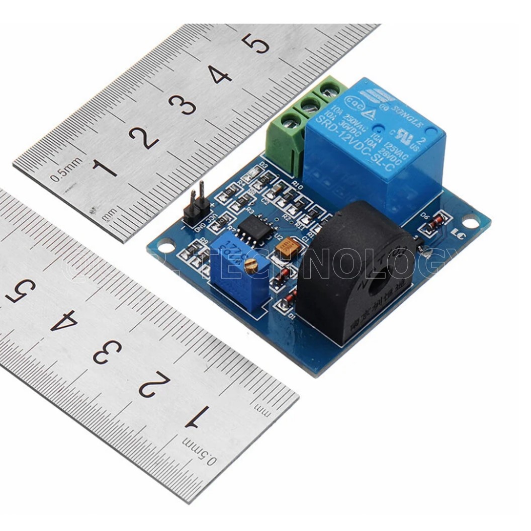 (1ชิ้น) NA462 โมดูลป้องกันกระแสเกิน 5A 12VDC Over-Current Detection Sensor Module AC Current Detector with Relay