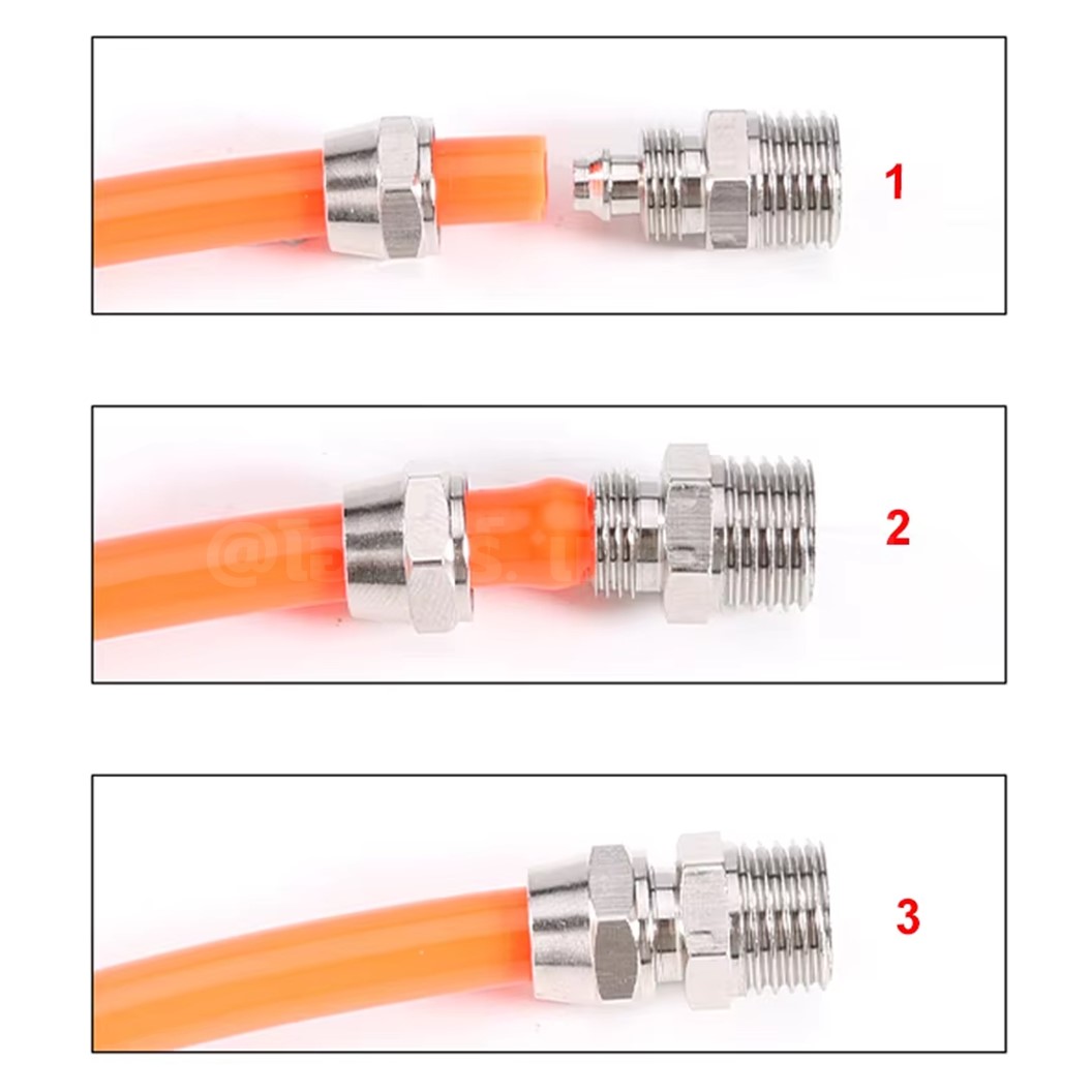 KPU KPV KPE KPZA ข้อต่อลมสวมอัด 2ทาง/3ทาง/4ทาง 2/3/4 Way Union Quick Joint Connector แบบสวมอัด Air fitting ข้อต่อสวมอัด สำหรับสายลม PU 4-16mm