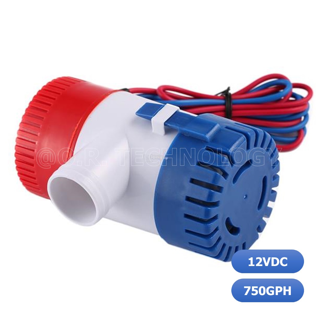 (1ชิ้น) NC498 ปั้มแช่ ปั้มน้ำ โซล่าปั้ม Bilge Pump DC12V 750GPH