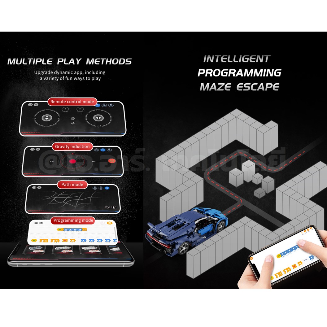 KEEYEE WORLD K96123 ตัวต่อเสริมทักษะ WIND RACING CAR ของเล่นเสริมทักษะ ตัวต่อ Building Block STEAM Education Programmable Robot