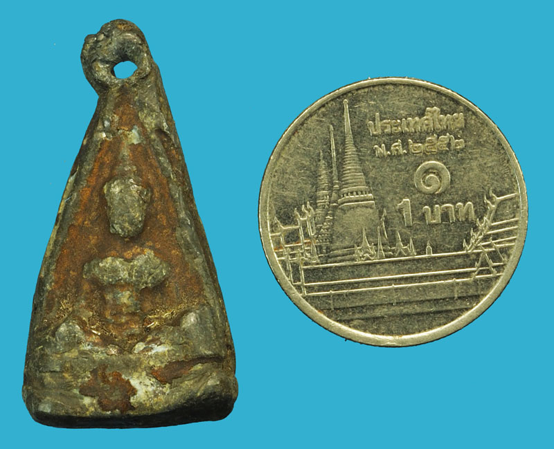 *37714 พระพุทธสองหน้า เนื้อชินตะกั่ว ลงบอรนซ์ เก่าไม่ทราบที่และปีสร้าง 3