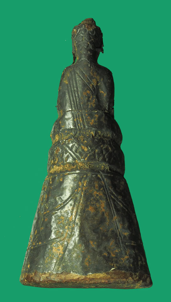 *33520 พระเนื้อว่านบุเงิน สมัยอยุธยา ขนาดหน้าตัก 2 ซ.ม. สูง 7 ซ.ม. อายุหลายร้อยปี 2