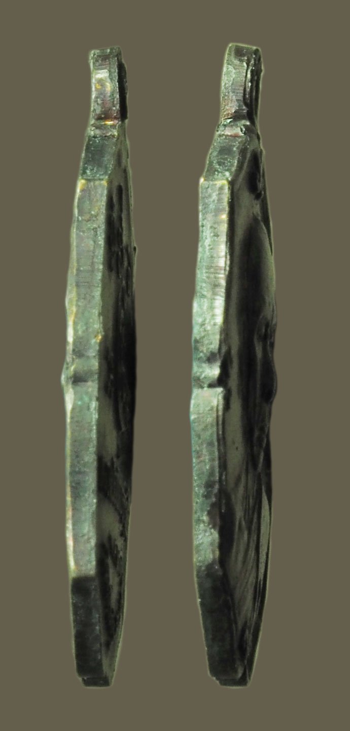 *38487 เหรียญหลวงพ่อเพี้ยน วัดเกริ่นกฐิน ลพบุรี ปี 2537 เนื้อทองแดง 69