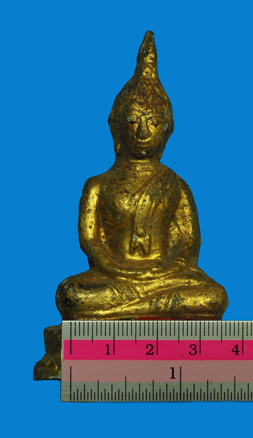 *31941 พระรัตนโกสินทร์ เนื้อชินตะกั่วลงทอง หน้าตักกว้างประมาณ 1.5 นิ้ว 2