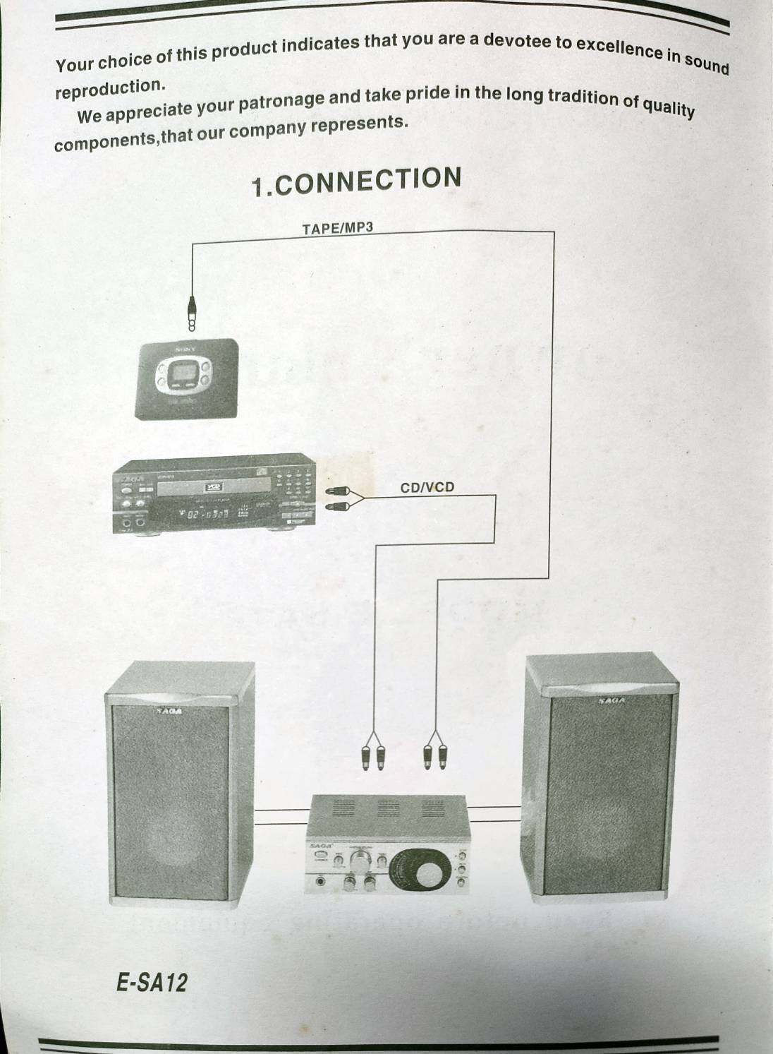 SONAR E-SA12 พร้อม tuner ในตัว เสียงดี พร้อมช่องเสียบไมค์