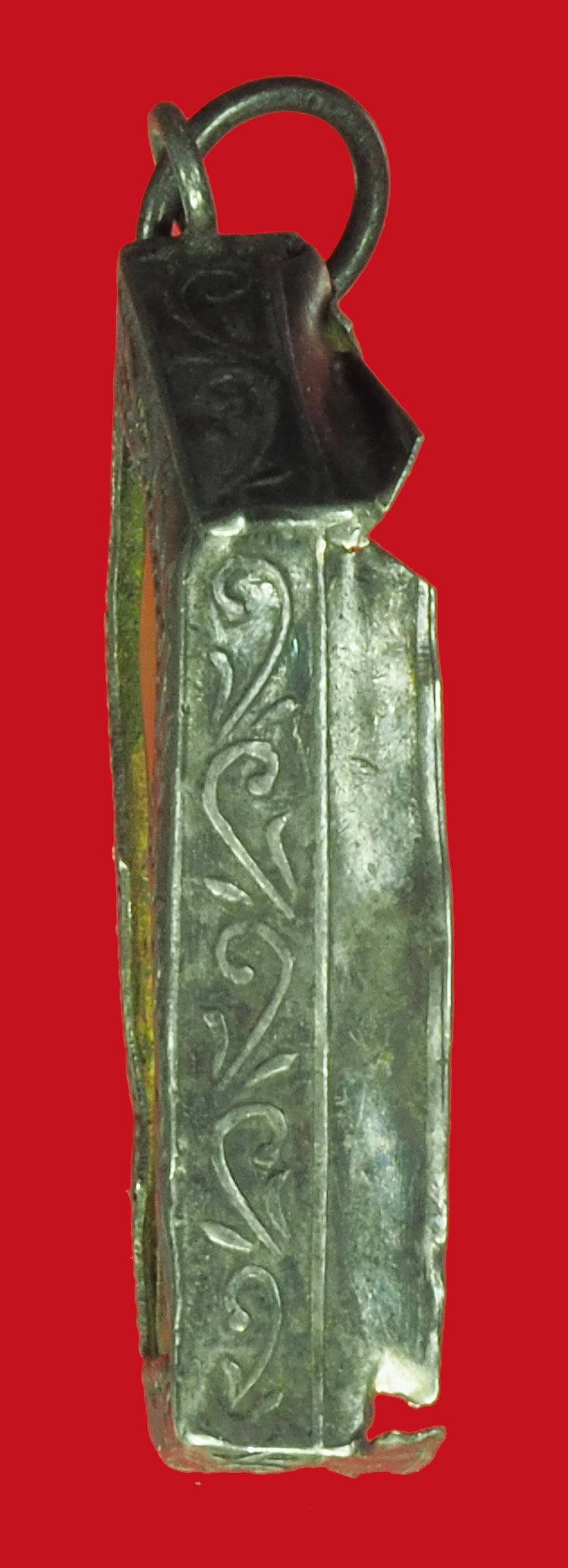 36246 กรอบเงินโบราณ ขนาดสำหรับใช่พระประจำวัน เจ้าคุณศรีสนธิ์ วัดสุทัศน์ พิมพ์ยืน คลาสสิค 16