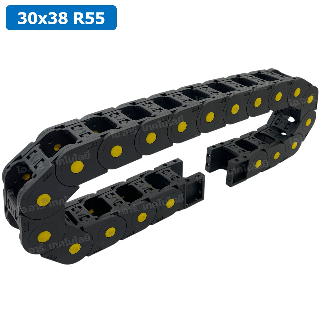 DC-30x38 R55 รางกระดูกงู รางสายไฟ 30x38x1000mm Drag chain engraving machine รางกระดูกงูร้อยสายไฟ Cable Dragchain รางร้อยสายไฟ