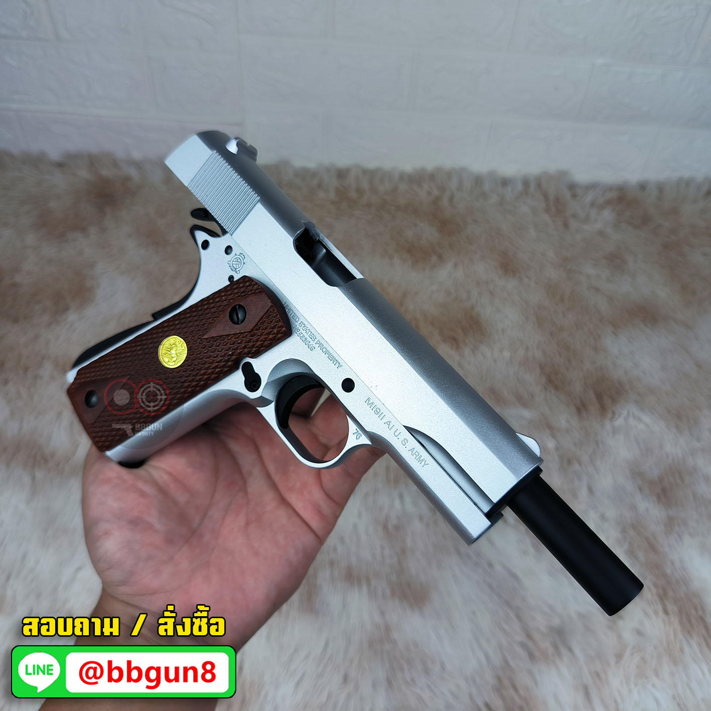 Army Armament (R31S) Colt M1911A1 (Silver)