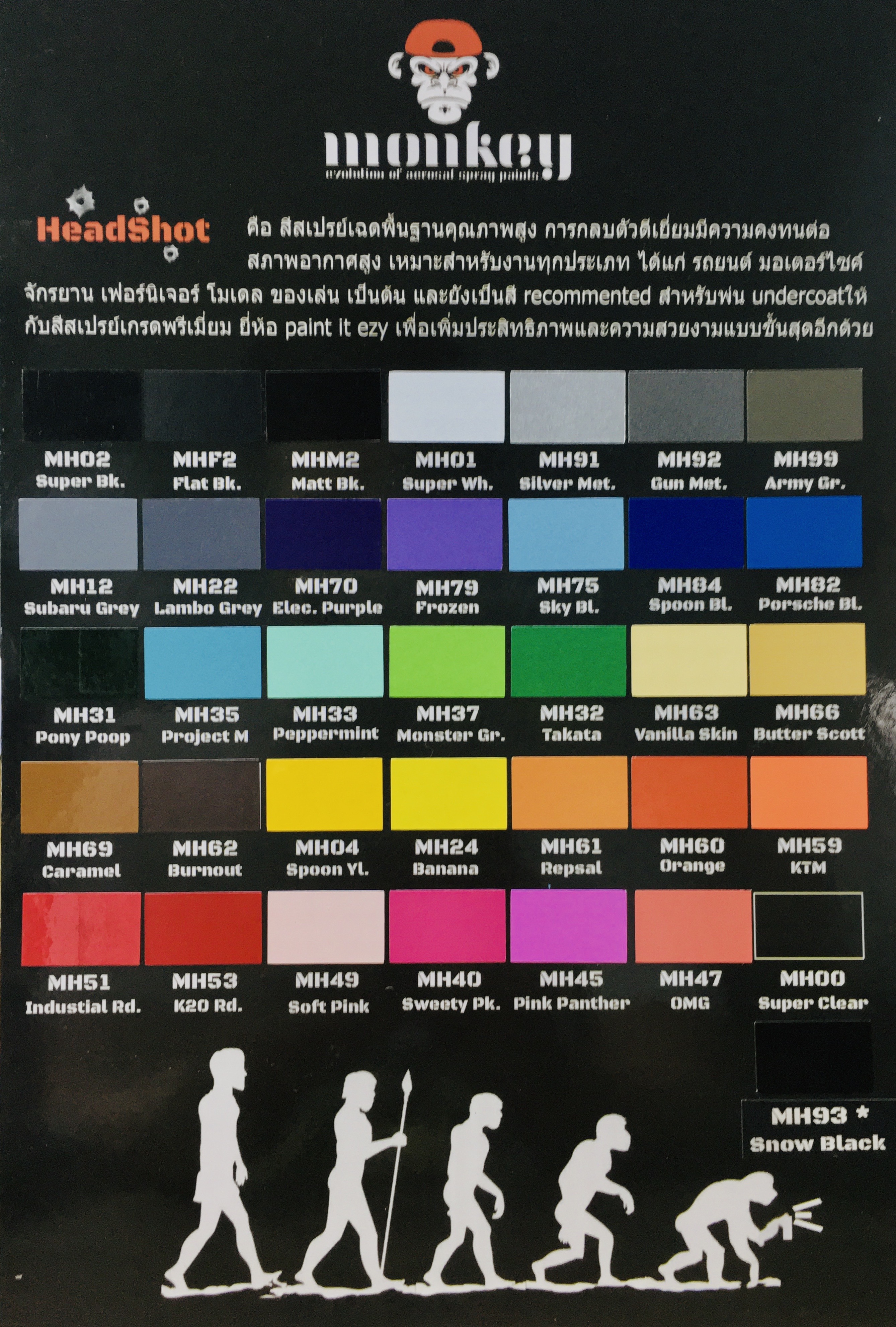 สีสเปรย์เพื่องานอเนกประสงค์(HEADSHOT)