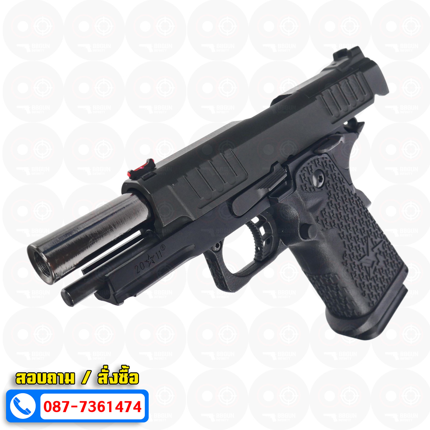 บีบีกันอัดแก๊ส ARMY R612 EMG Staccato C2 2011 VIP Grip BB GUN