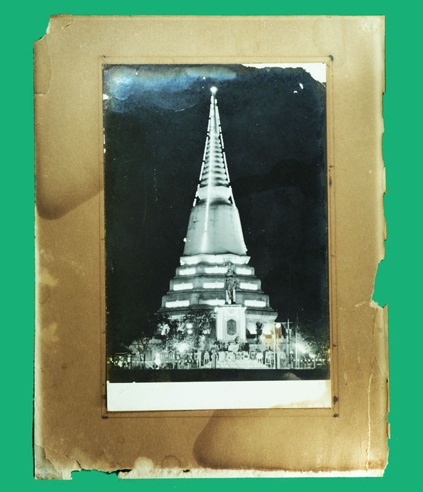 ขายแล้ว*36057 รูปถ่ายเจดีย์ยุทธหัตถี วัดดอนเจดีย์ กระดาษเก่าประมาณ ปี 2500 สุพรรณบุรี 84