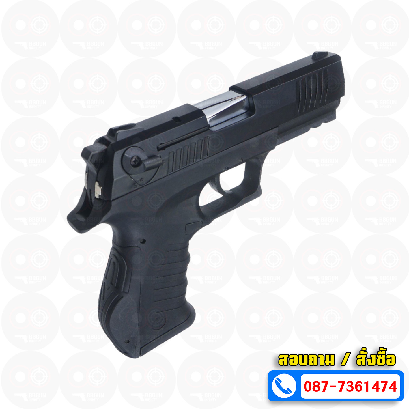 แบลงค์กัน BLOW TR 92 AUTO สีดำ BLACK Blank Gun ( 2 แม็กกาซีน + กล่องปืน )