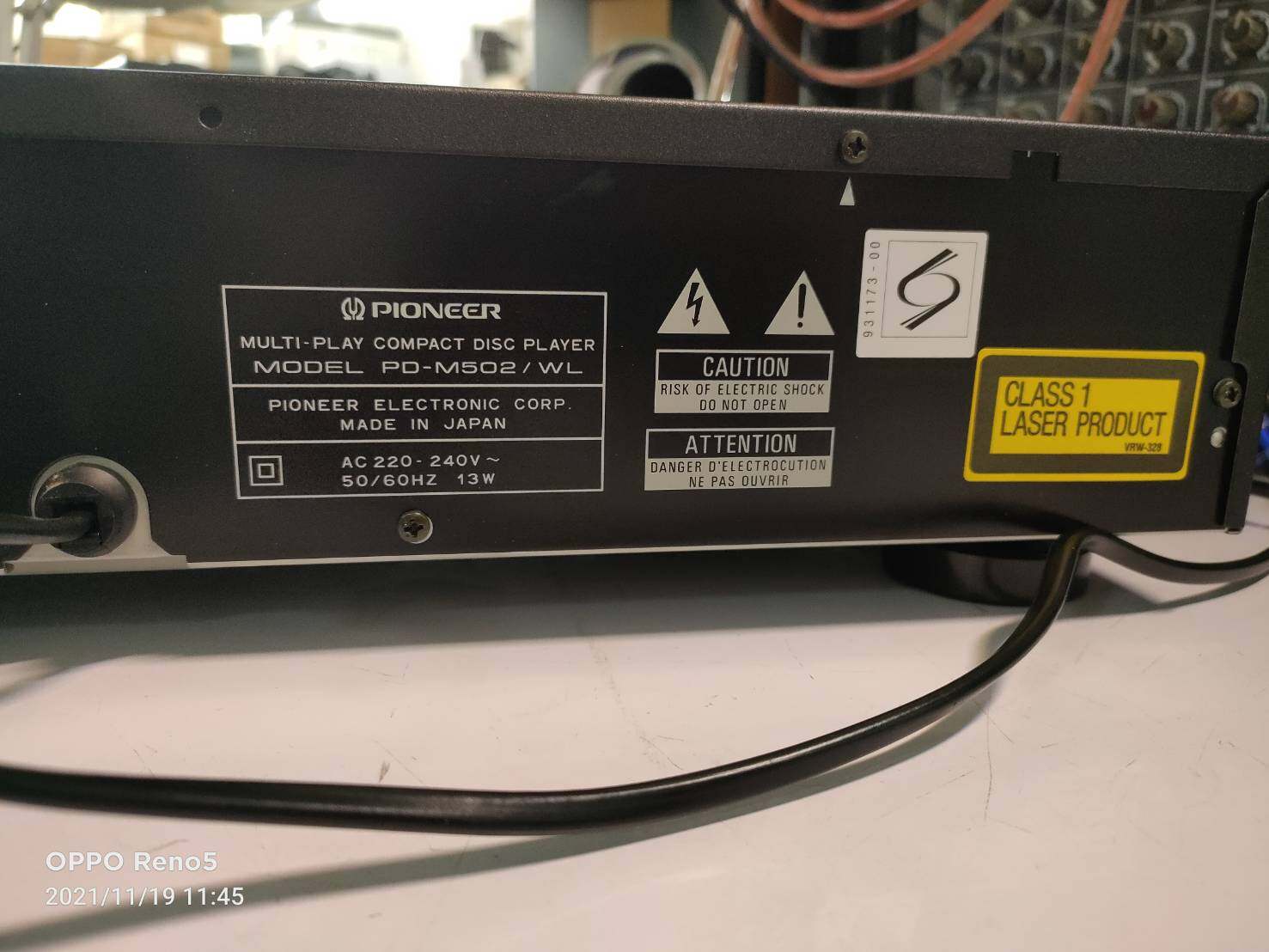 PIONEER PD-M 502 (ส่งฟรี ยกเว้นเขตพิเศษ) MADE IN JAPAN ใส่CD ได้ 6 แผ่น