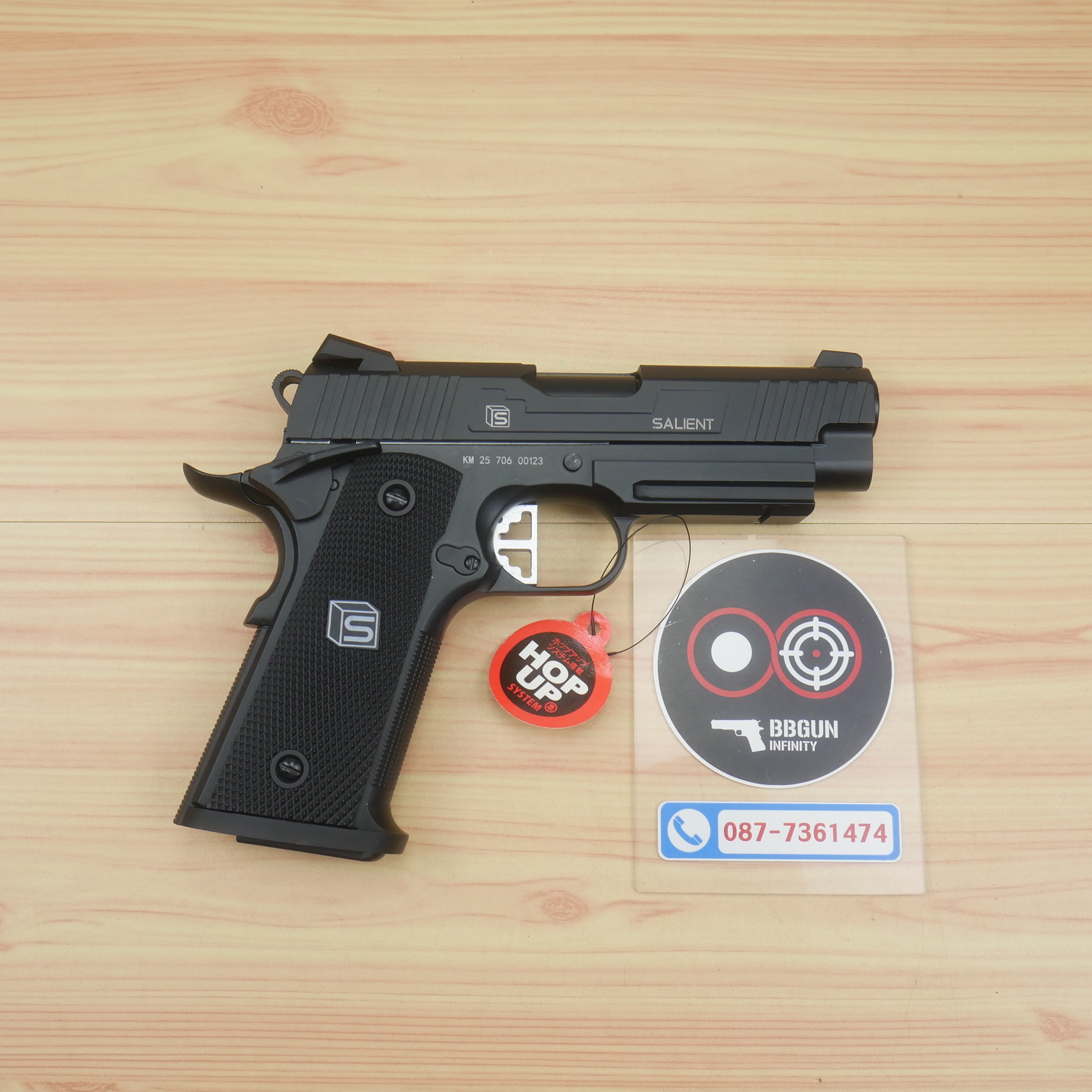 บีบีกันอัดแก๊ส Double Bell 706 - SAI 1911 Compact BB GUN