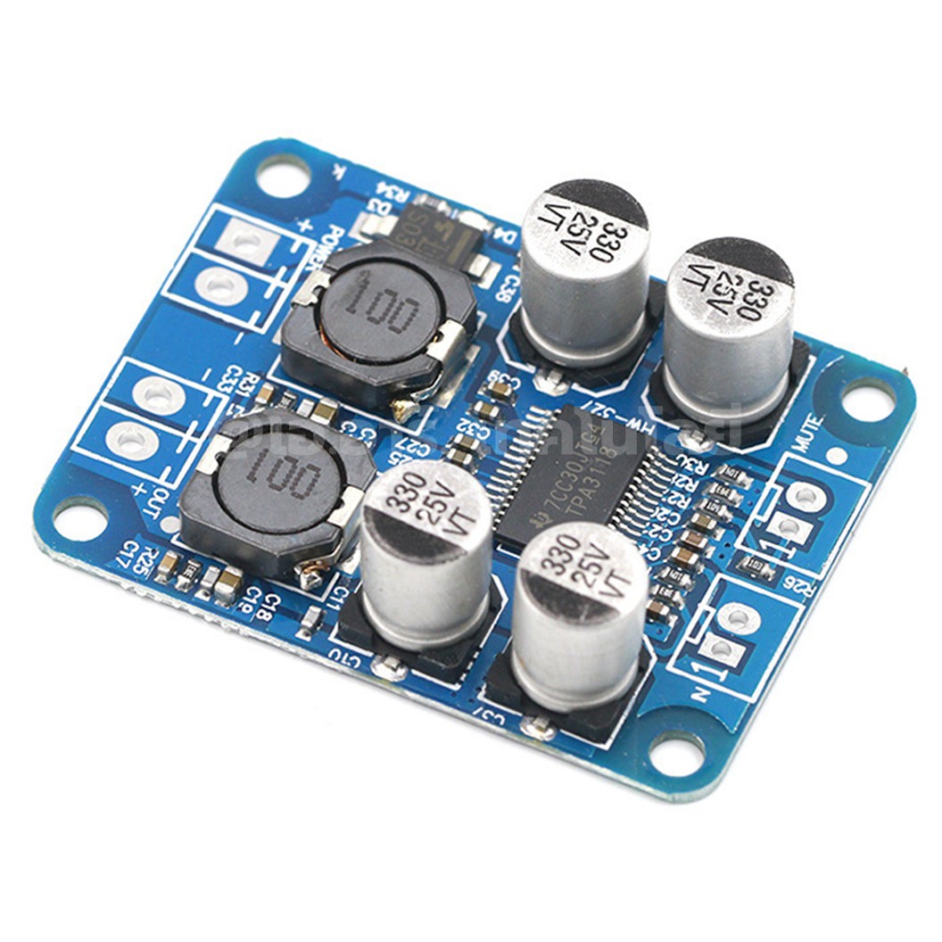 TPA3118 PBTL บอร์ดวงจรขยายเสียงคลาส D 30W/60W Mono Digital Power Amplifier Board Class D 8-24VDC XH-M313 บอร์ดขยายเสียง โมดูลขยายเสียง