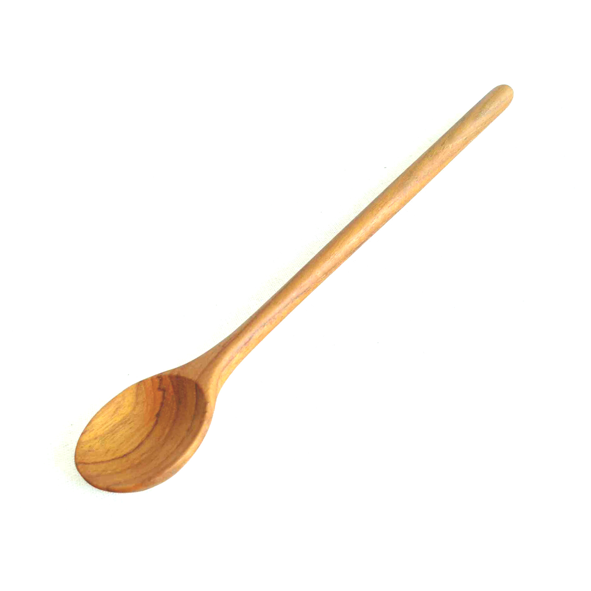 กูปรี ช้อนคนกาแฟ ด้ามยาว ไม้สัก Kouprey Brown Teak Wood Coffee Stirrer Spoon Stick