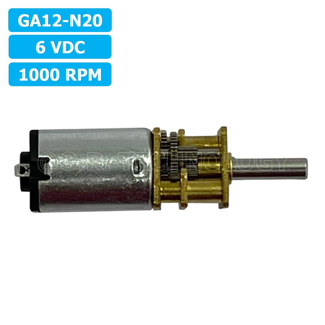 (1ชิ้น) JB272 มอเตอร์ มอเตอร์เกียร์ N20 6VDC 1000RPM Micro Gear Motor DC แกนขนาด 3mm D Shaft มอเตอร์ทดเฟือง GA12-N20 ไมโครมอเตอร์ มอเตอร์ขนาดเล็ก