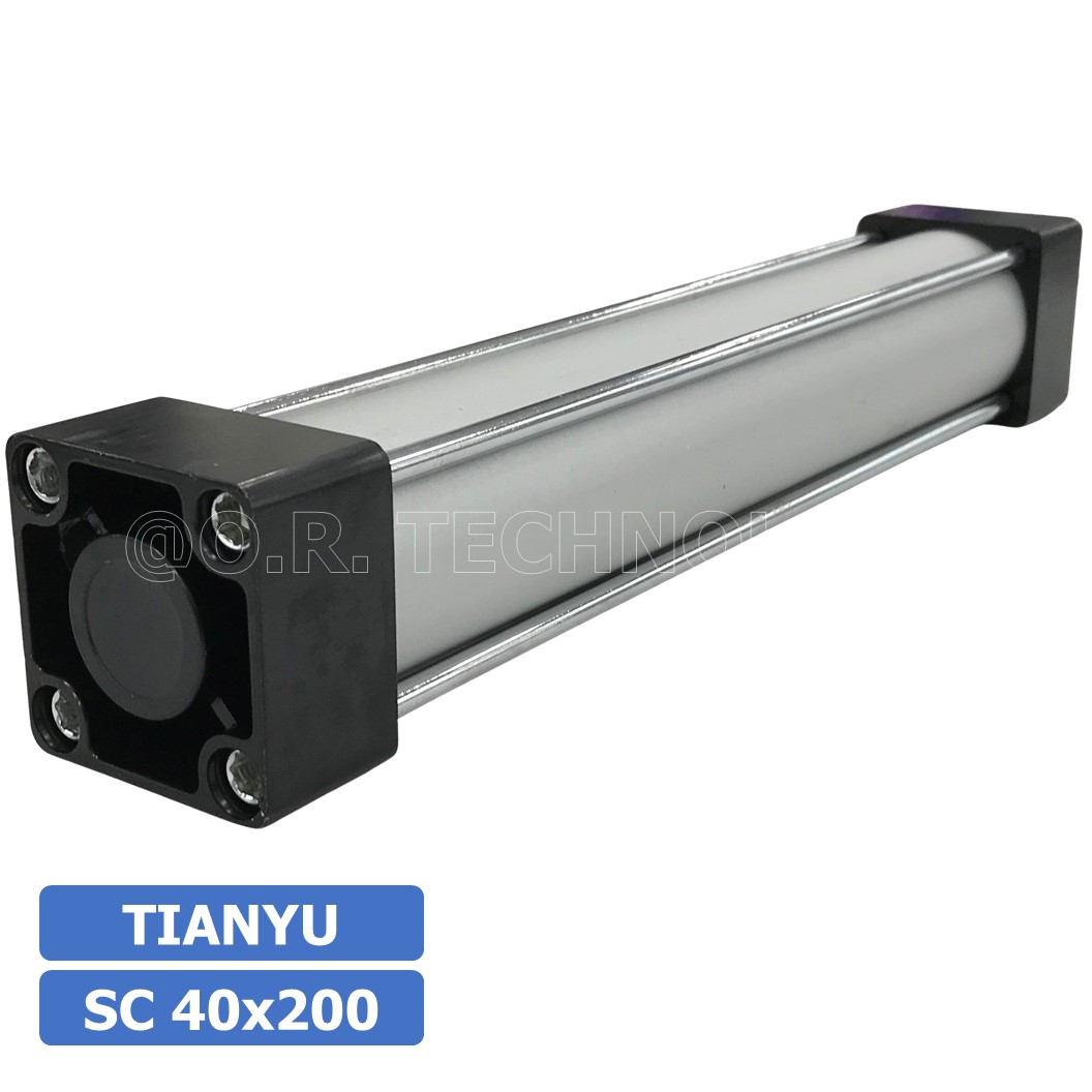 SC40 กระบอกลม รุ่นมาตรฐาน กระบอกลม 4 เสา Standard Cylinder Air Pneumatic SC (Bore 40 x Stroke 25-250)