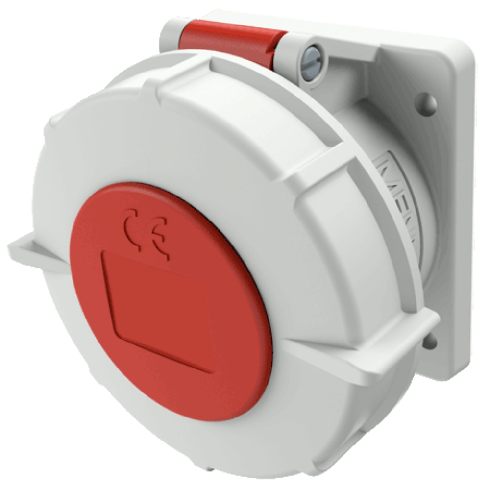 2123A MENNEKES ปลั๊กตัวเมียติดผนัง 3P+E (4 Pole) 32A 400V 3H IP67