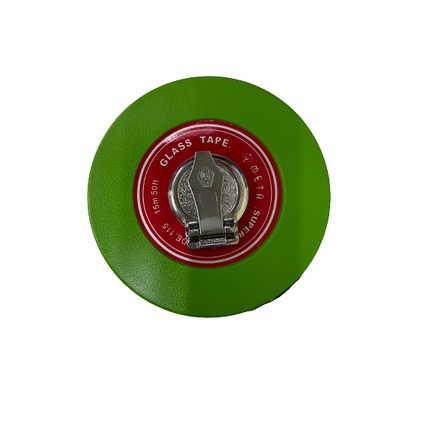 สายวัดที่ใยแก้ว META 10, 15 เมตร รุ่นไฟเบอร์ตลับเขียว(ราคารวมแวท) เทปวัดที่ ตลับวัดที่ เทปวัดระยะ