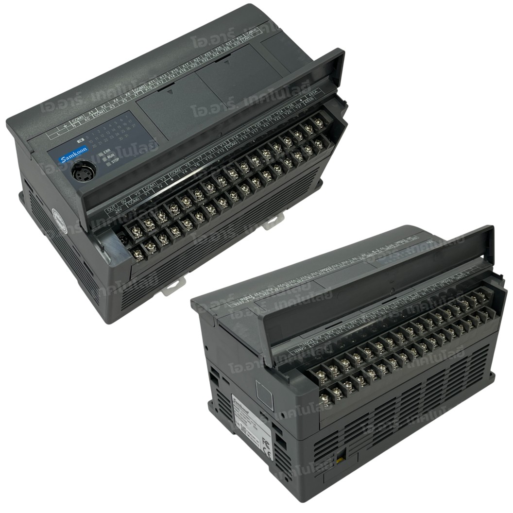 SAMKOON PLC FAs-50MT-AC-E 220VAC 50IO 26IN 24OUT Transistor Output บอร์ดอุตสาหกรรม Interfaces: RS232, RS485, Ethernet, USB-C