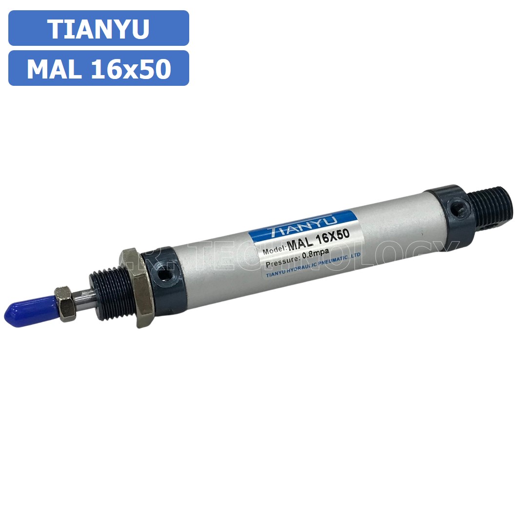 (1ชิ้น) กระบอกลม ขนาดเล็ก รุ่น MAL 16x50 (Mini Air Cylinder Series) Pneumatic Cylinder กระบอกลมนิวเมติก