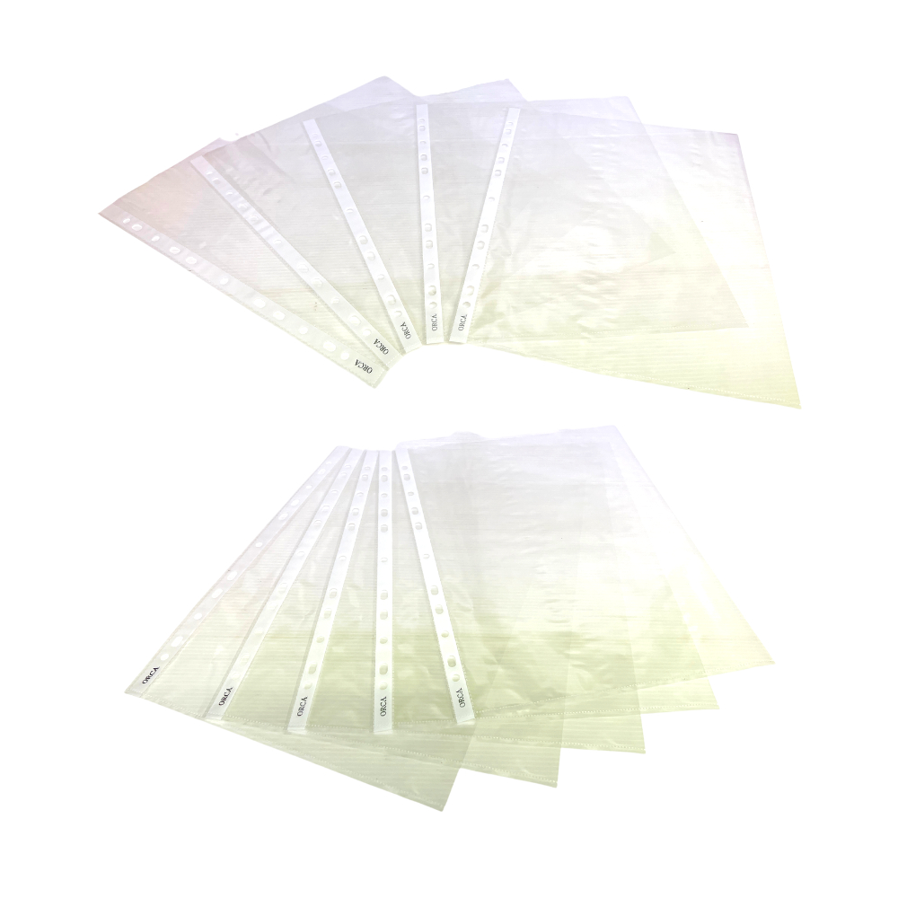 ซองใสไส้แฟ้ม A4 ORCA ขนาด 23.5x30.2 ซม. (แพ็ค 100 ซอง) อเนกประสงค์ แฟ้มเอกสาร