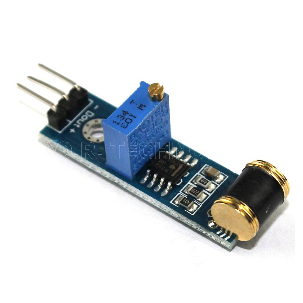 (1ชิ้น) NA059 โมดูลตรวจจับความสั่นไหว เซนเซอร์ตรวจจับความสั่นสะเทือน แบบปรับความไวได้ 801S Vibration Shock Sensor Sensitivity Adjustable