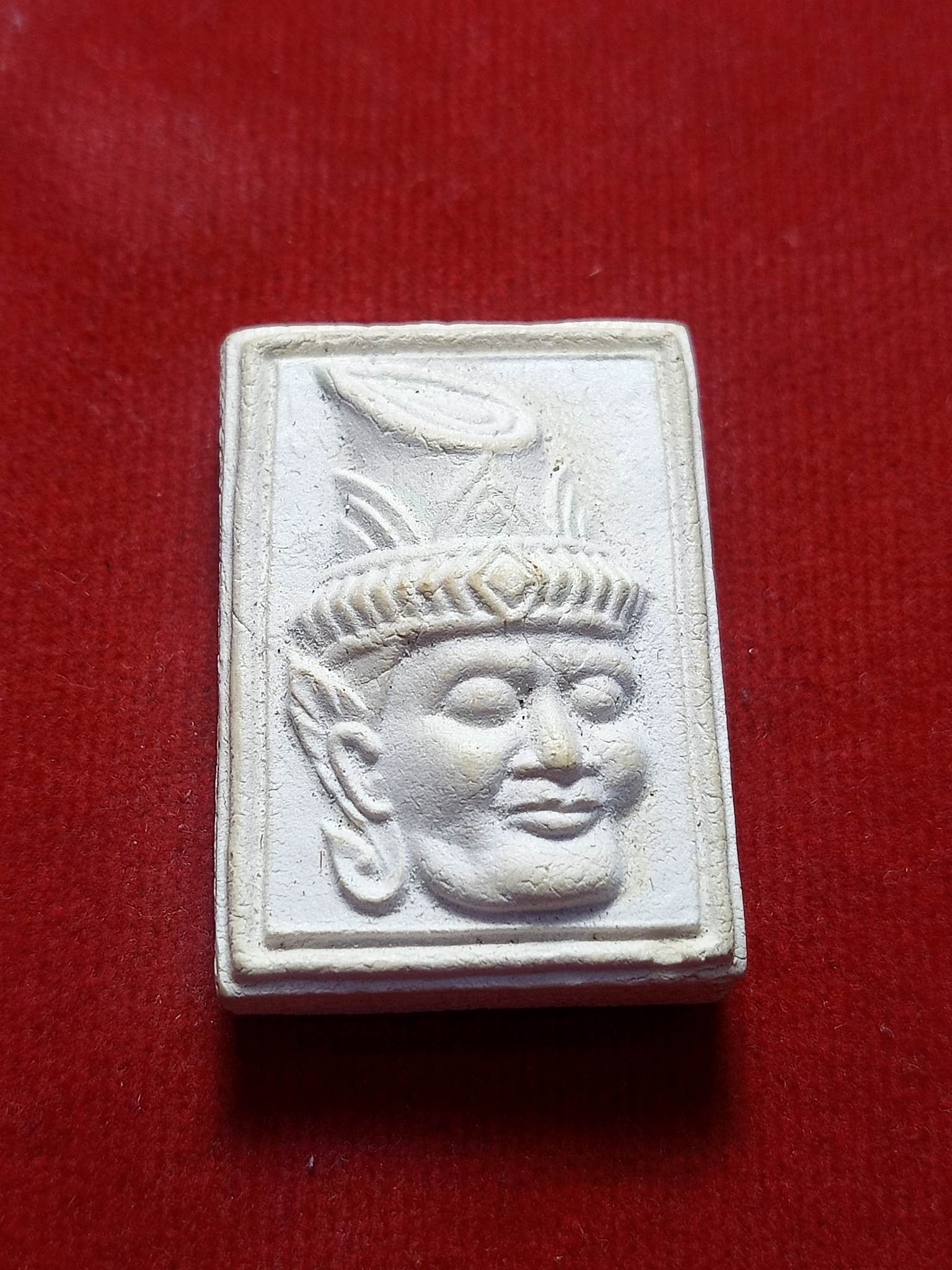พระผงเศียรพ่อแก่ หลังตะโพน หลวงพ่อรวย วัดตะโก จ.อยุธยา (SKU-02337)