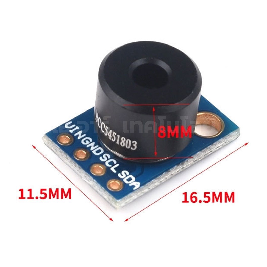 GY-906 BAA/BCC/DCI เซนเซอร์วัดอุณหภูมิแบบอินฟาเรดไร้การสัมผัส Infrared Temperature Sensor Module MLX90614ESF ระยะวัด 5/10/50cm