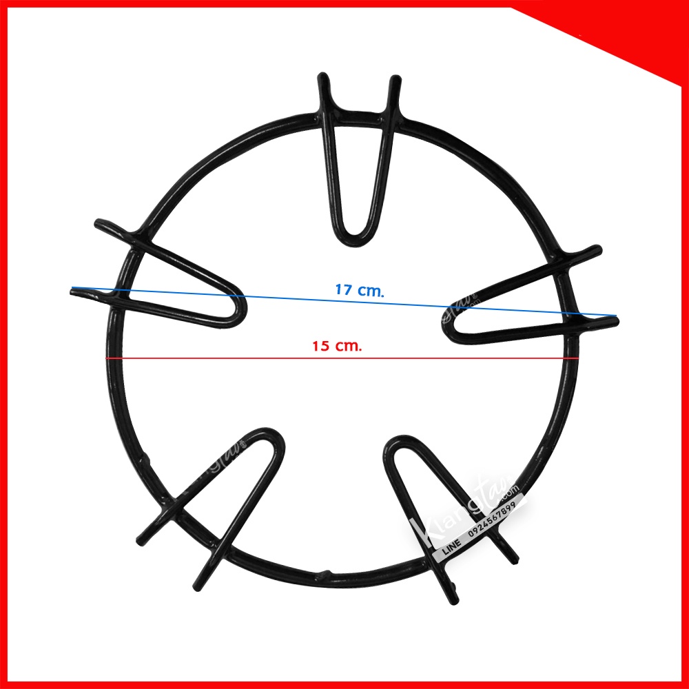 Lucky Flame มงกุฎ ขาตั้งภาชนะ วงใน 5 ขา สำหรับเตาฝัง อะไหล่เตาแก๊ส แท้