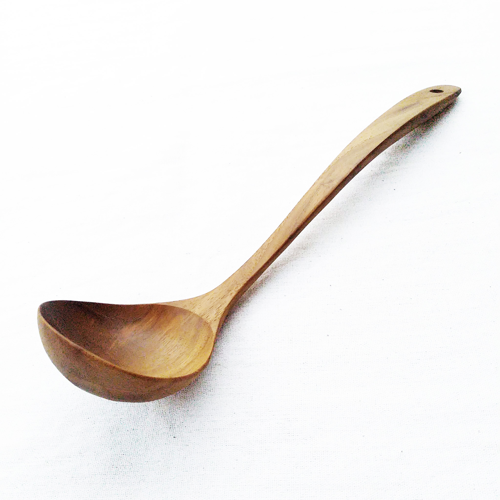 กูปรี กระบวยไม้สัก ปลอดภัย ไม่เป็นพิษ KOUPREY Natural Wooden Soup Serving Ladle Scoop Safe Non Toxic Kitchen Utensils