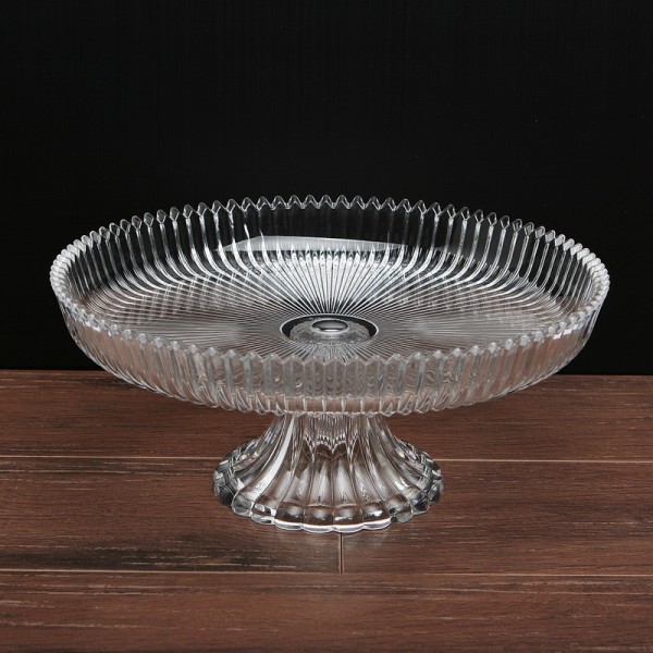 ADPW1-12S จานโชว์อาหารอคิลิคใส 12 นิ้ว พร้อมขา