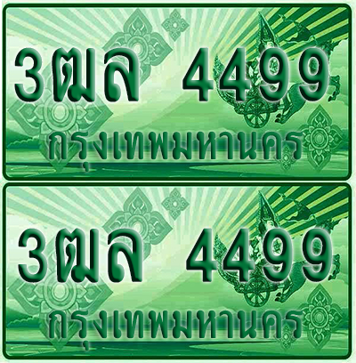 ป้ายประมูล 4499 เลขรถ 3ฒล 4499 กระบะแคป (1)