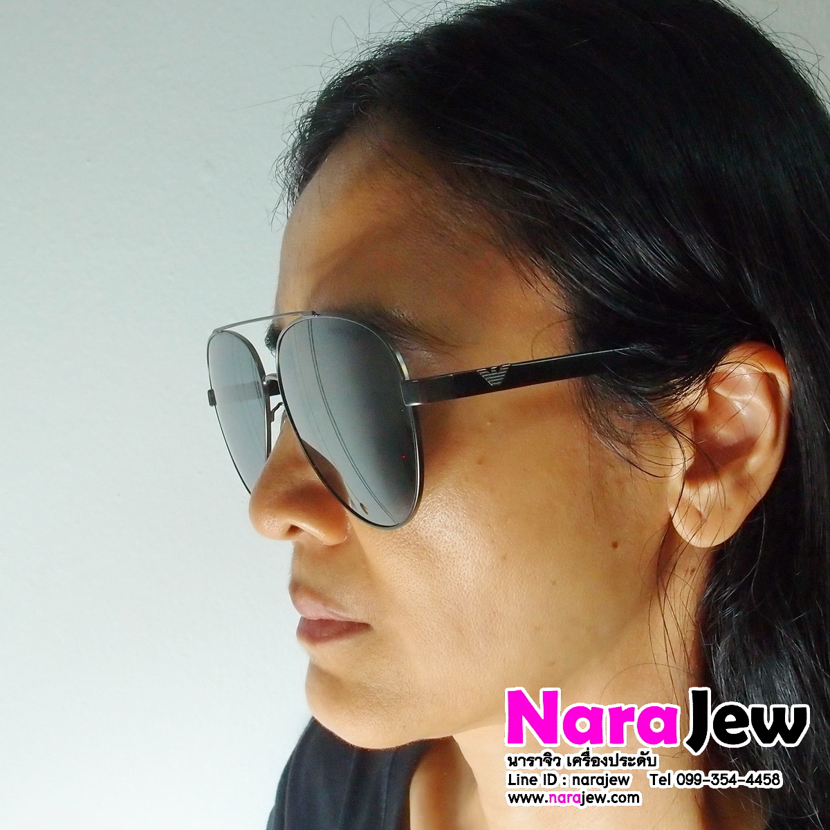 EMPORIO ARMANI แว่นกันแดดผู้ชาย รุ่น EA2046D 3003/6G ของแท้จาก shop หลุดจำนำ