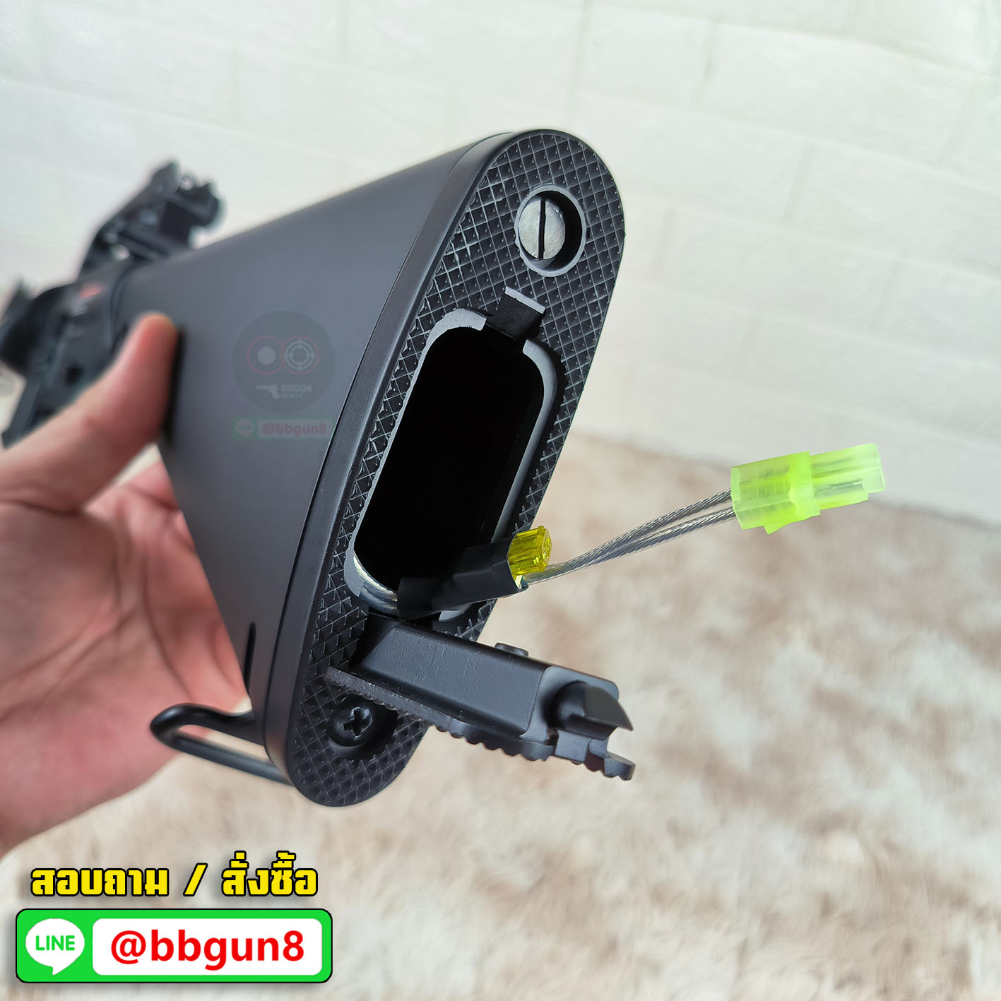 บีบีกันไฟฟ้า M16A1 Vietnam AEG บอดี้ โพลิเมอร์ - Golden Eagle F6618 (แถมแบตเตอรี่ เครื่องชาร์จ ลูกกระสุนพร้อมเล่น)